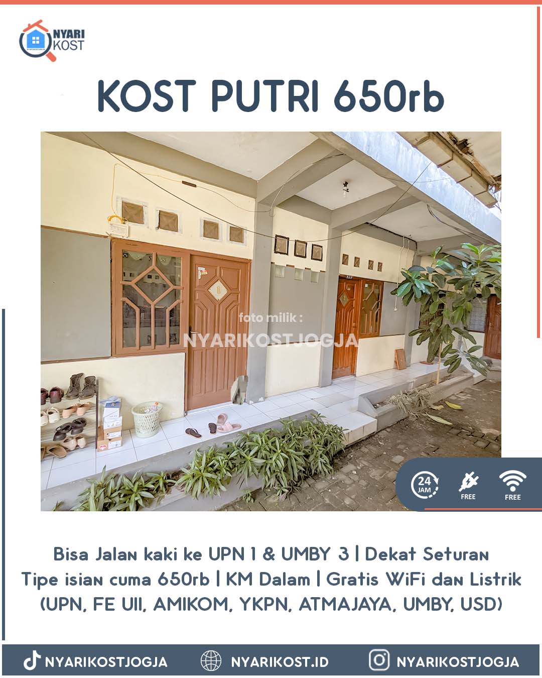 info kost jogja murah jalan kaki ke upn seturan 475 1