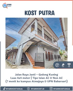 info kost putra jogja upn atmajaya babarsari 110 1