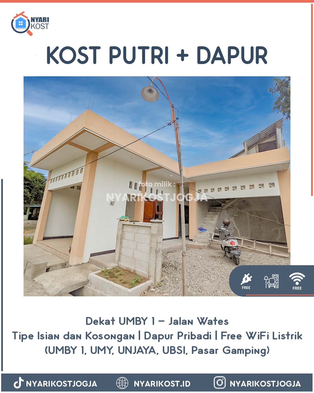 info kost putri gamping jogja dekat umy 885 1